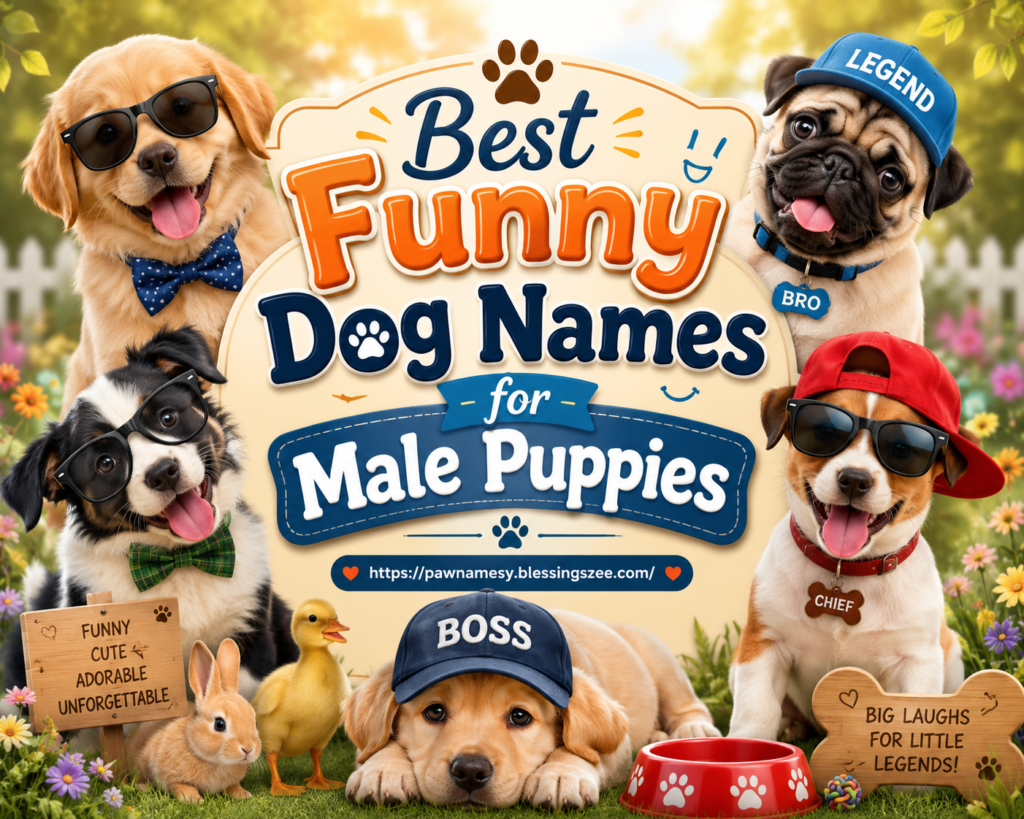 Best Funny Dog Names for Male Puppies