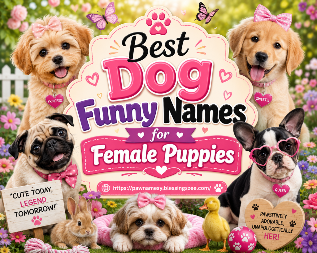 Best Dog Funny Names for Female Puppies