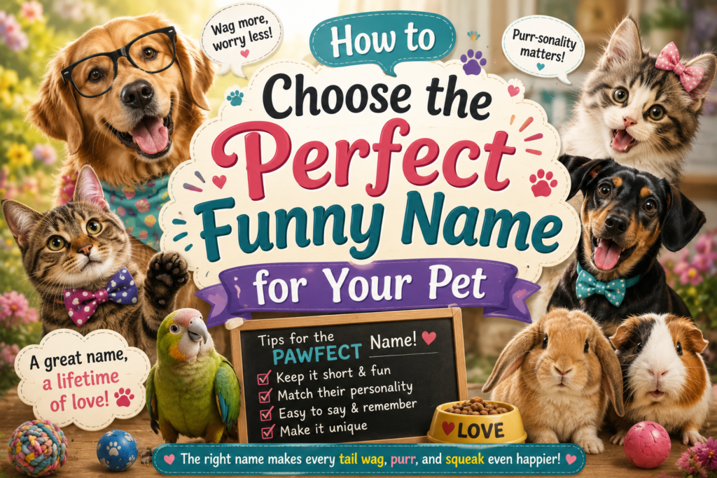 How to Choose the Perfect Funny Name for Your Pet