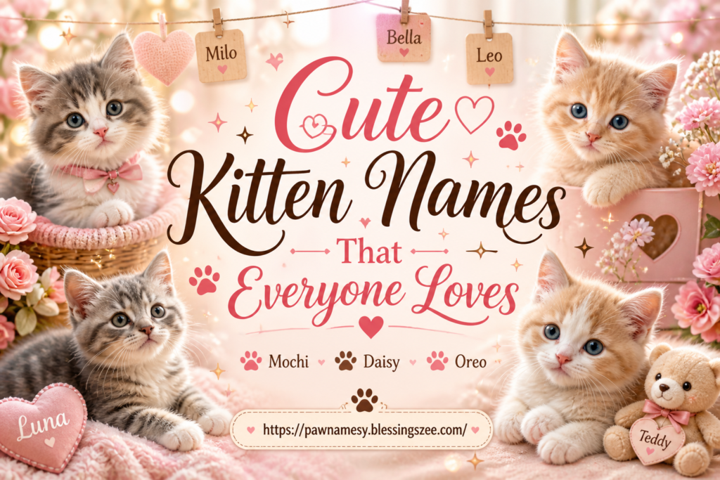 Cute Kitten Names That Everyone Loves