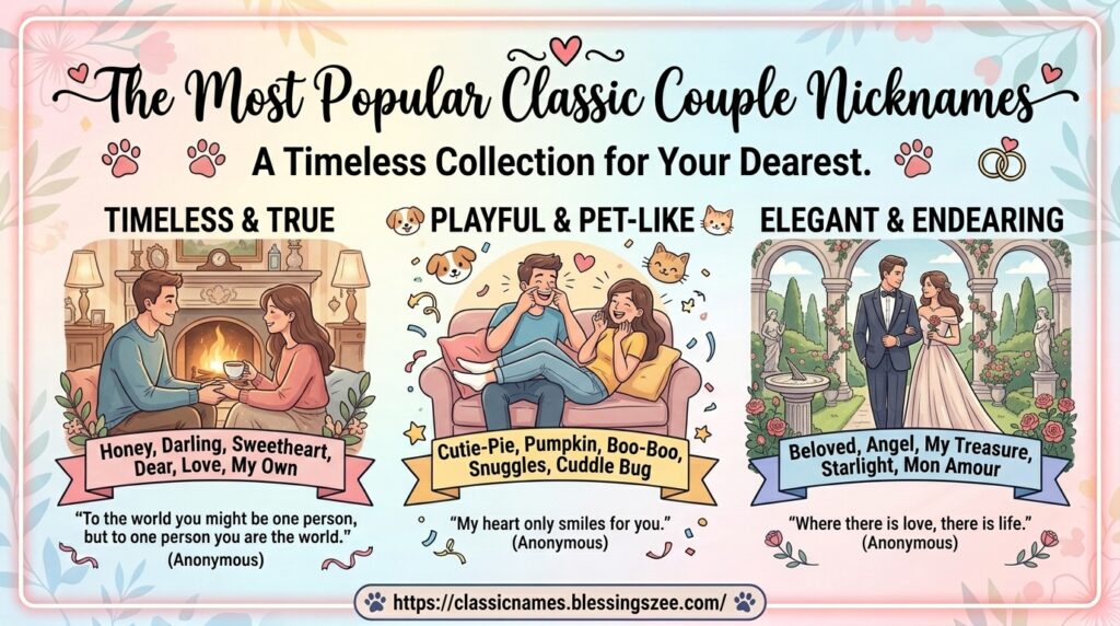 The Most Popular Classic Couple Nicknames
