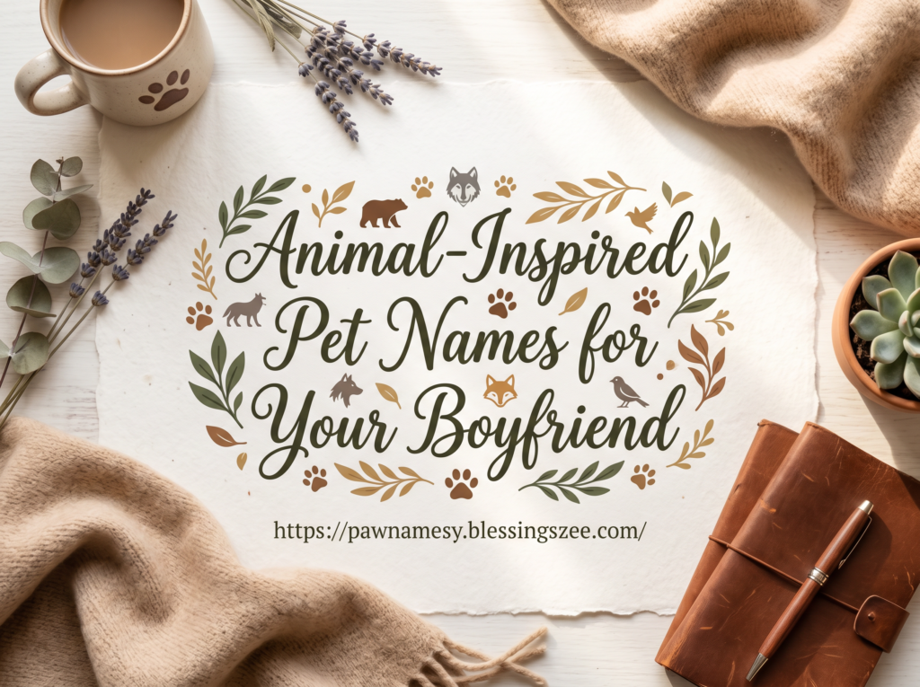 Animal-Inspired Pet Names for Your Boyfriend
