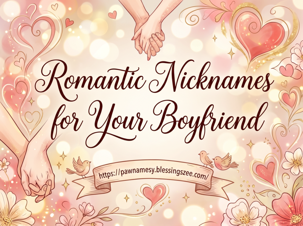 Romantic Nicknames for Your Boyfriend