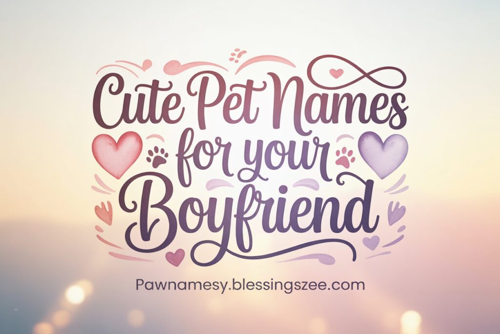 Cute Pet Names for Your Boyfriend