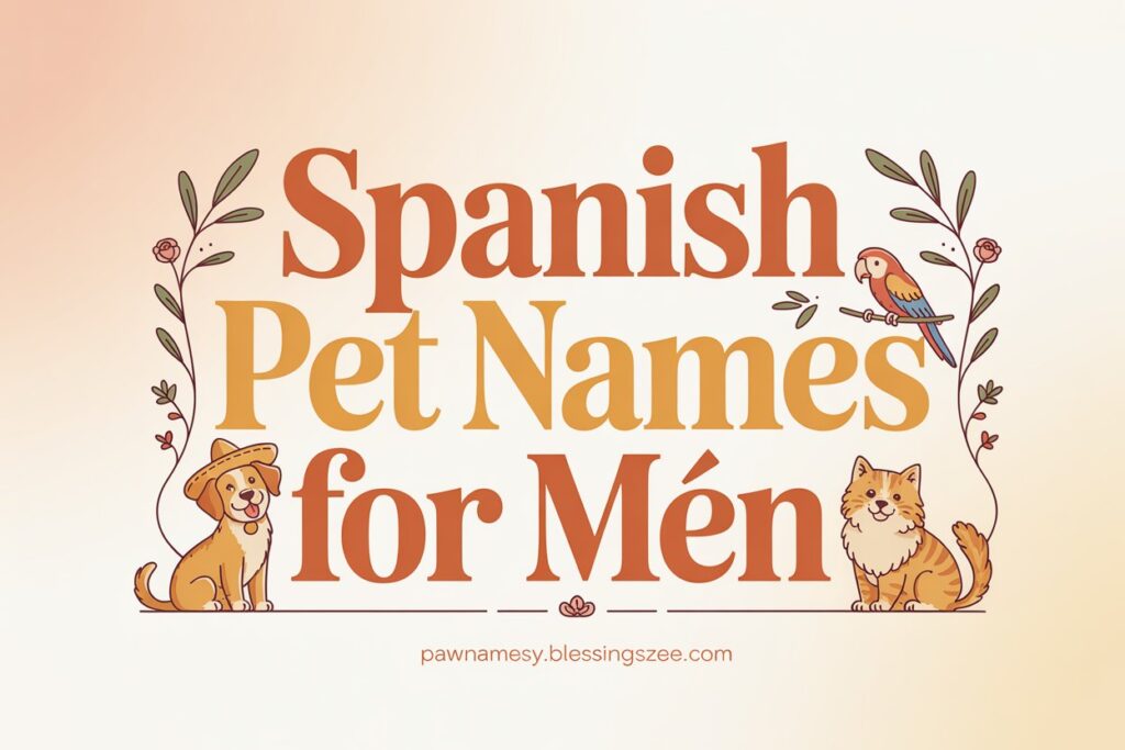 Spanish Pet Names for Men