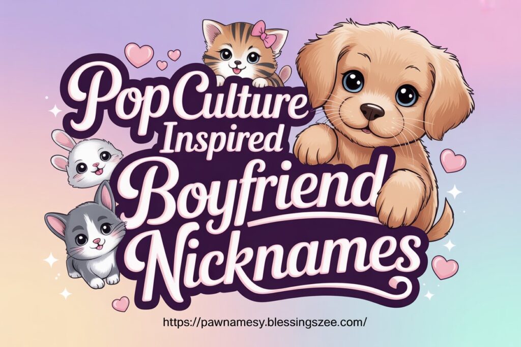 Pop Culture Inspired Boyfriend Nicknames