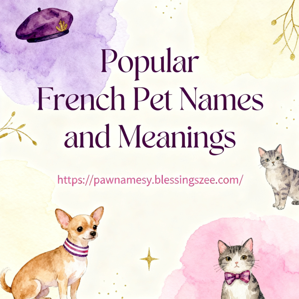 Popular French Pet Names and Meanings