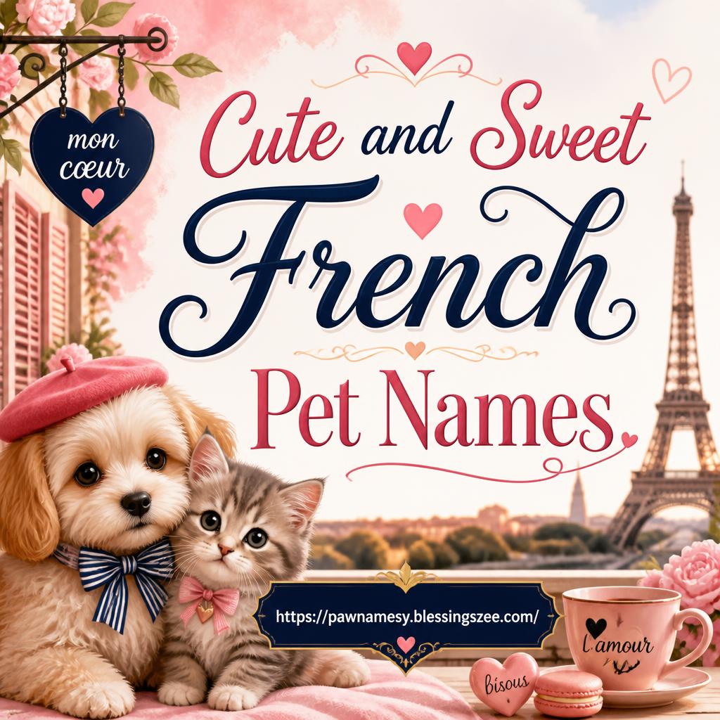 Cute and Sweet French Pet Names