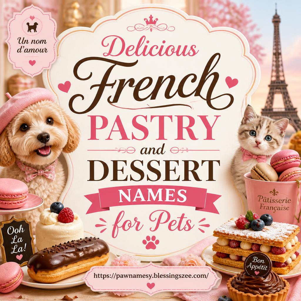 Delicious French Pastry and Dessert Names for Pets