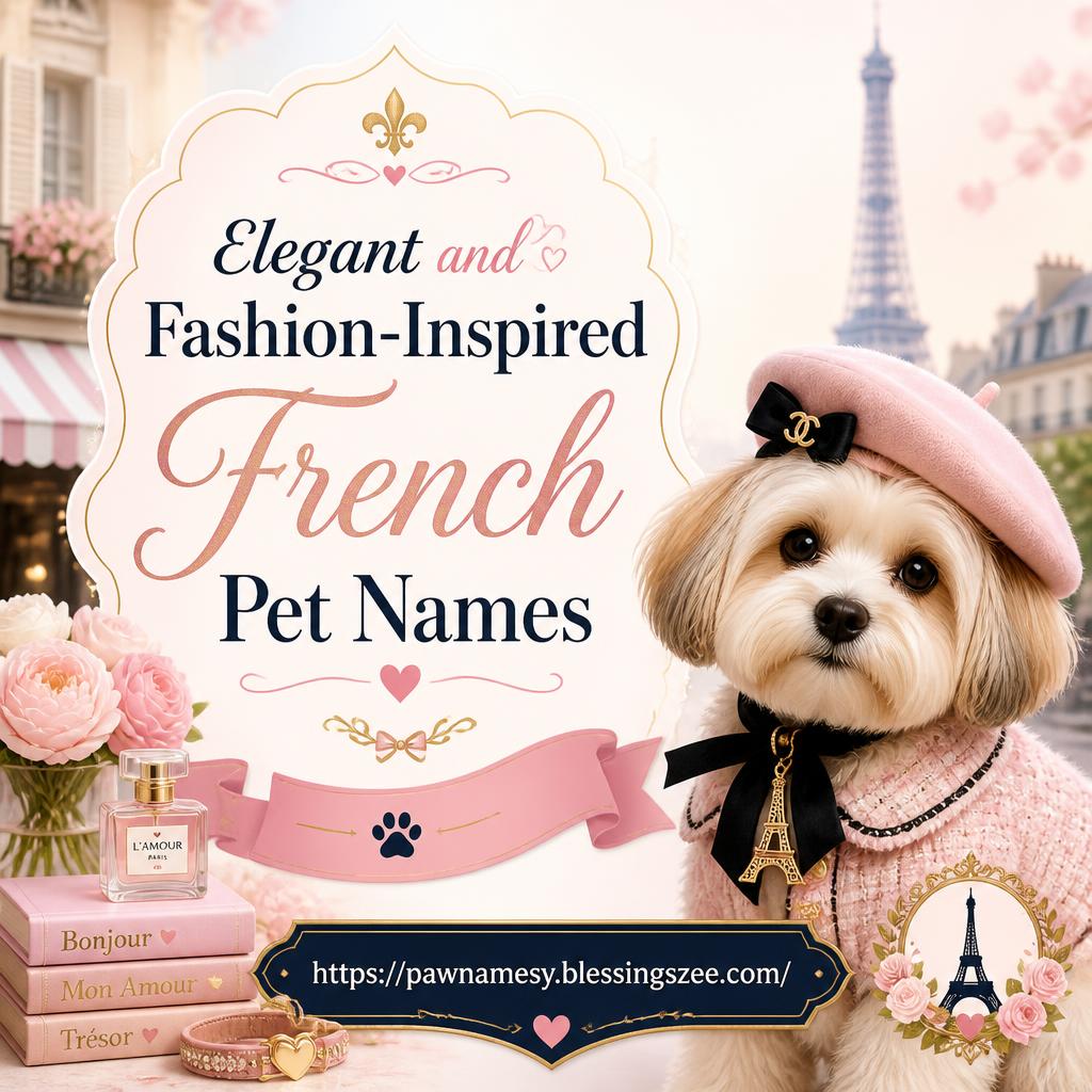 Elegant and Fashion-Inspired French Pet Names