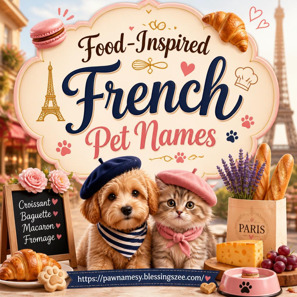 Food-Inspired French Pet Names