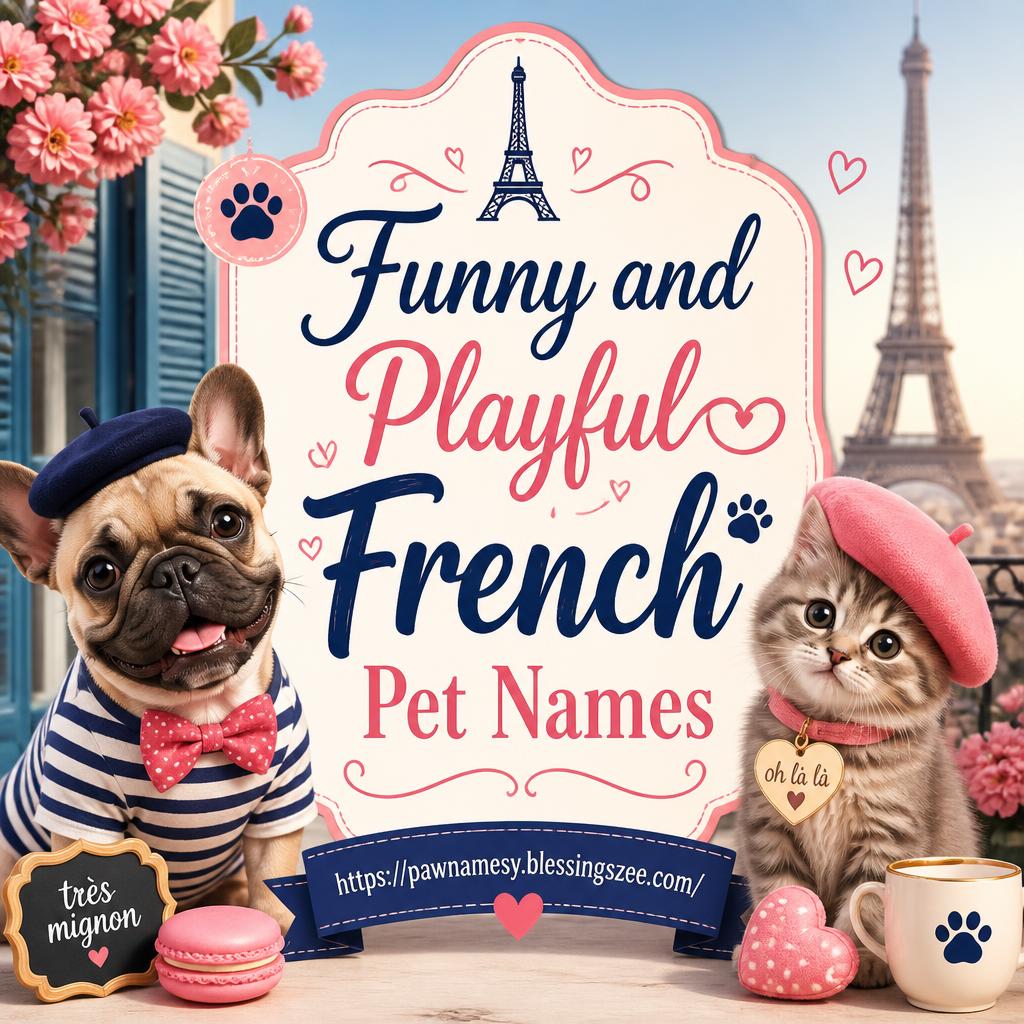 Funny and Playful French Pet Names