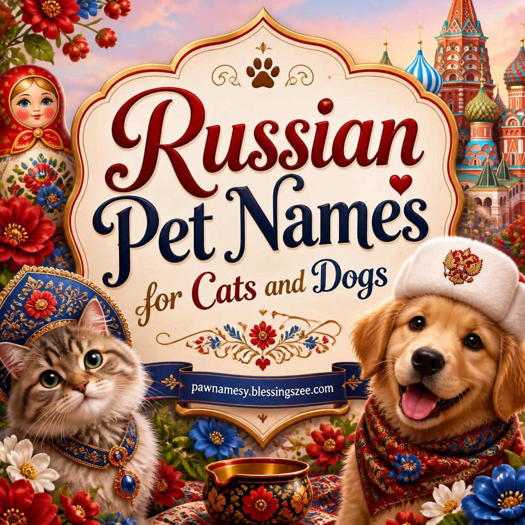 Russian Pet Names for Cats and Dogs