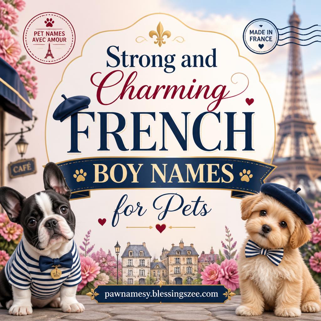Strong and Charming French Boy Names for Pets