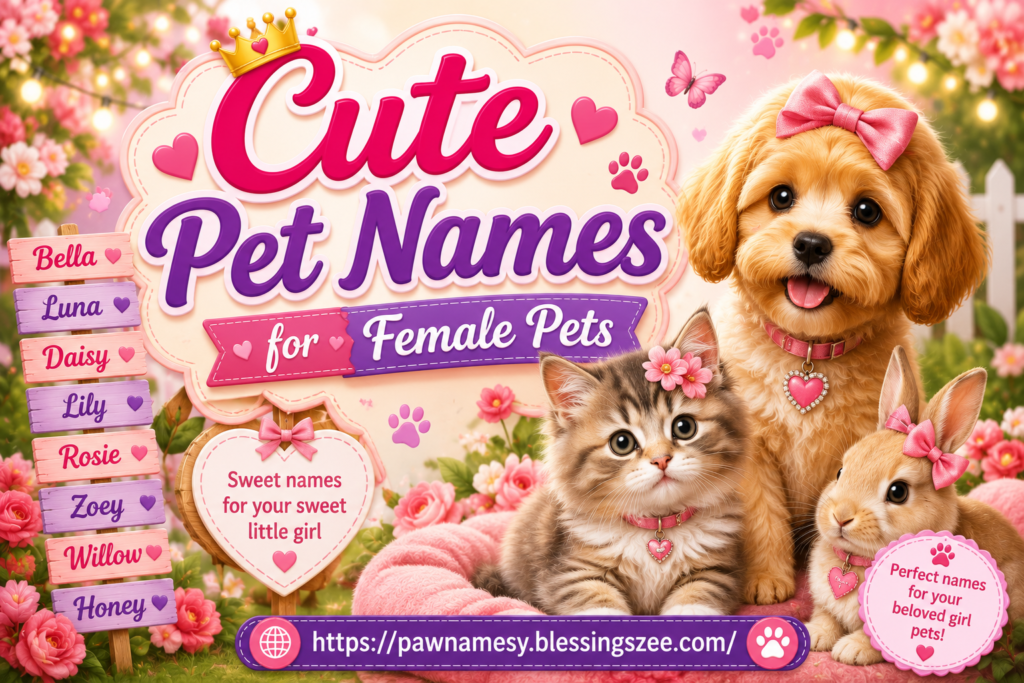 Cute Pet Names for Female Pets
