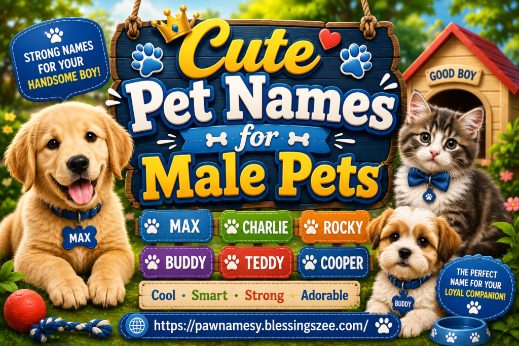 Cute Pet Names for Male Pets