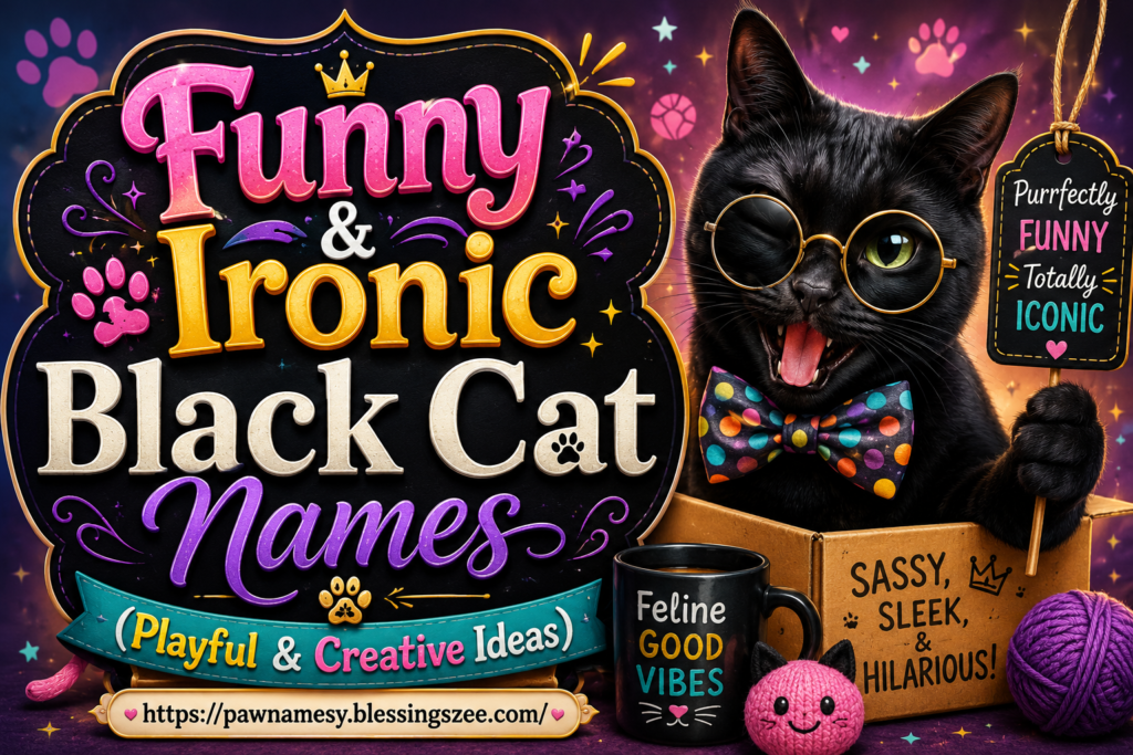 Funny & Ironic Black Cat Names (Playful & Creative Ideas)