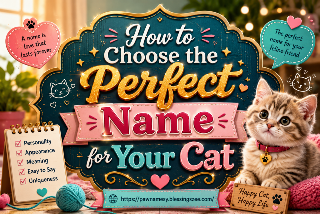 How to Choose the Perfect Name for Your Cat