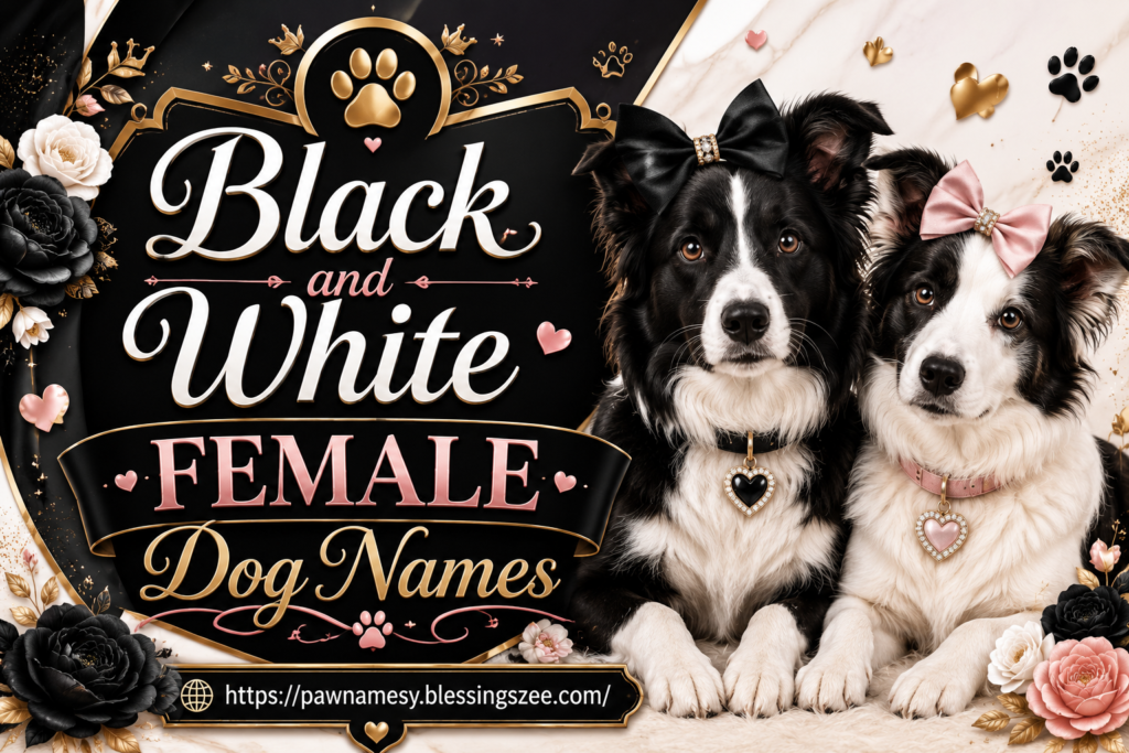 Black and White Female Dog Names