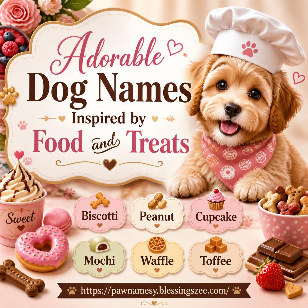 Adorable Dog Names Inspired by Food and Treats