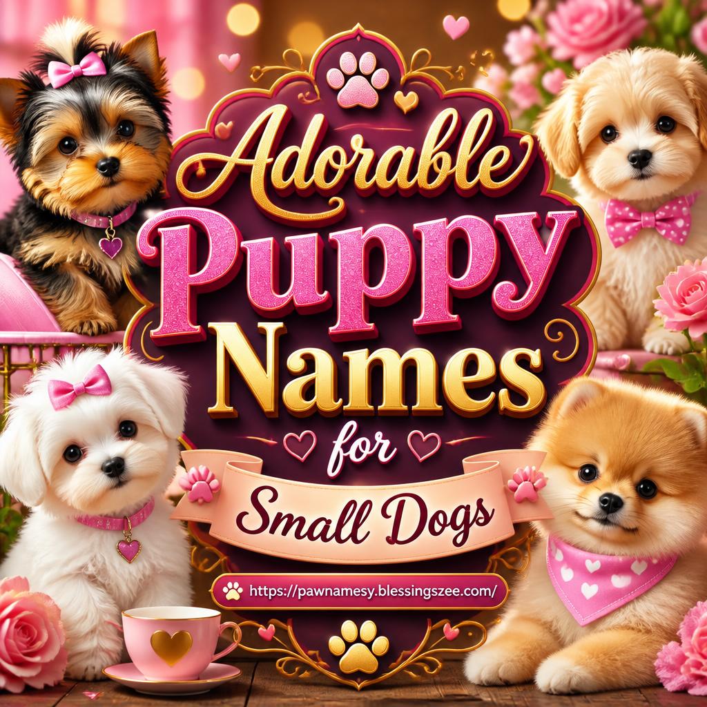 Adorable Puppy Names for Small Dogs