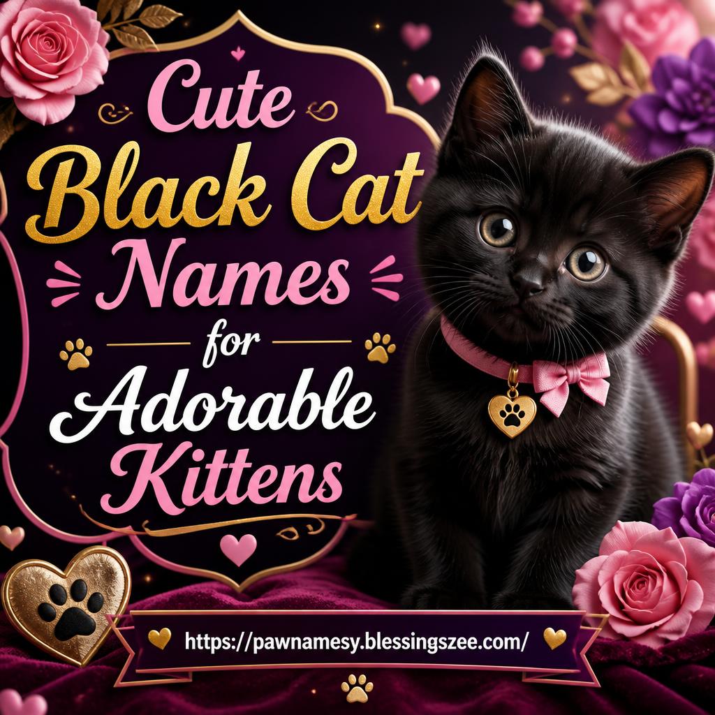 Cute Black Cat Names for Adorable Kittens