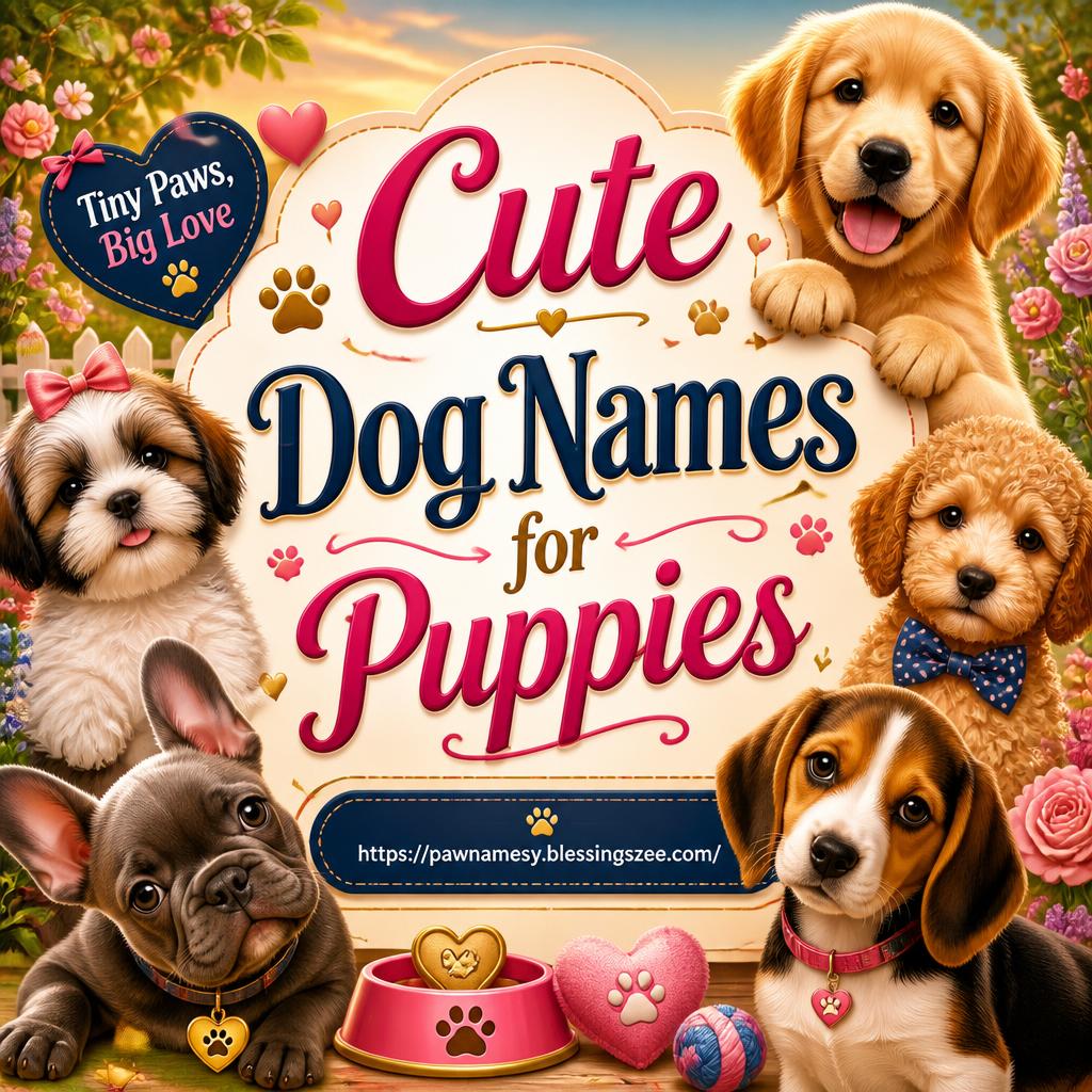 Cute Dog Names for Puppies