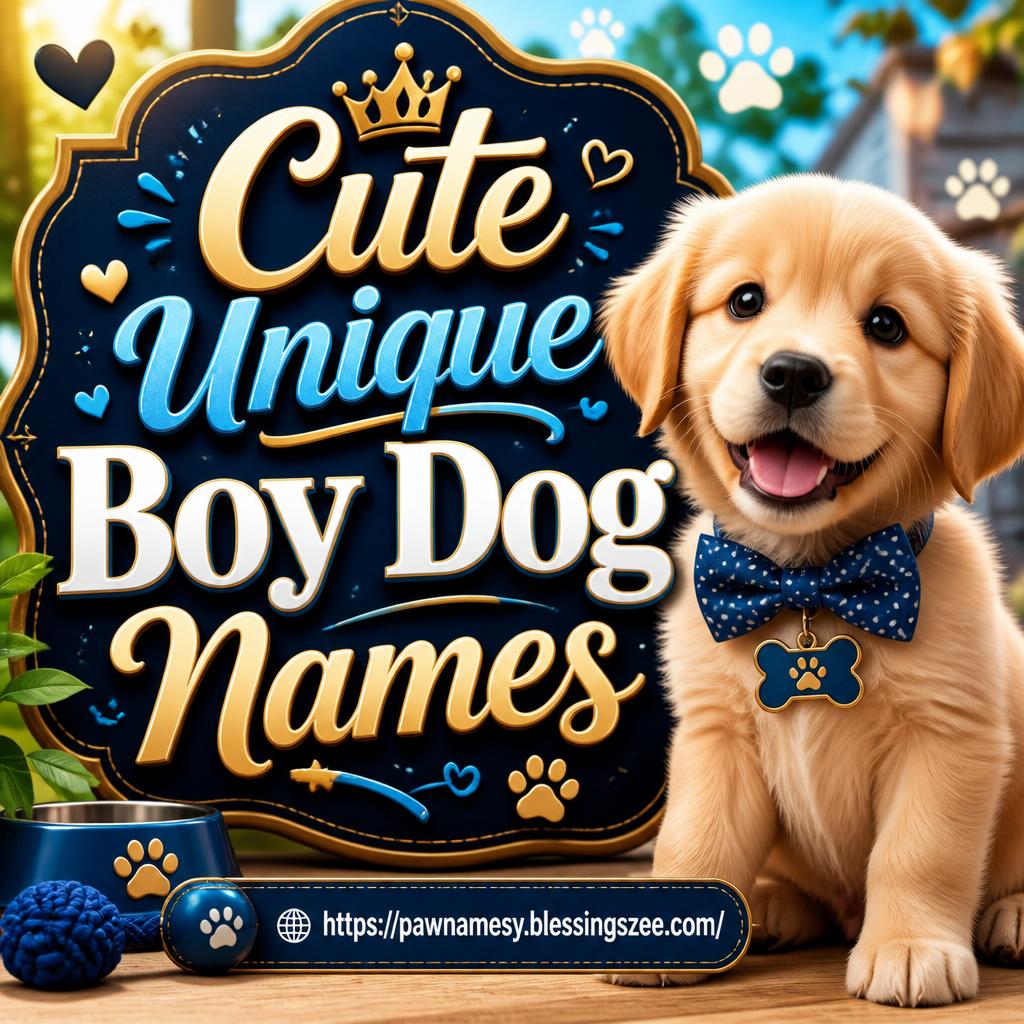 Cute Unique Boy Dog Names