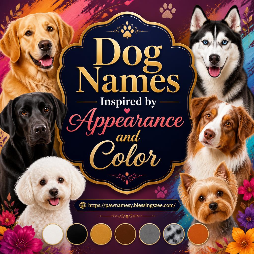 Dog Names Inspired by Appearance and Color