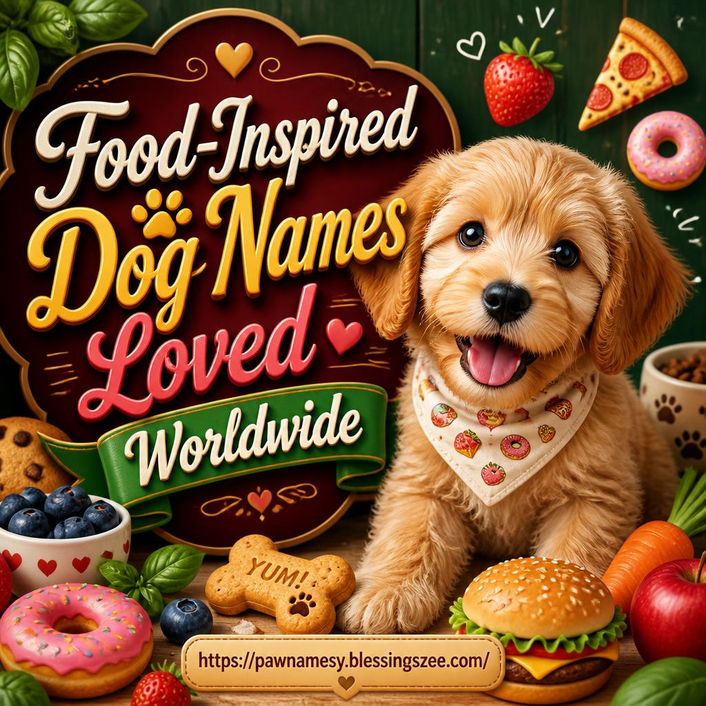 Food-Inspired Dog Names Loved Worldwide