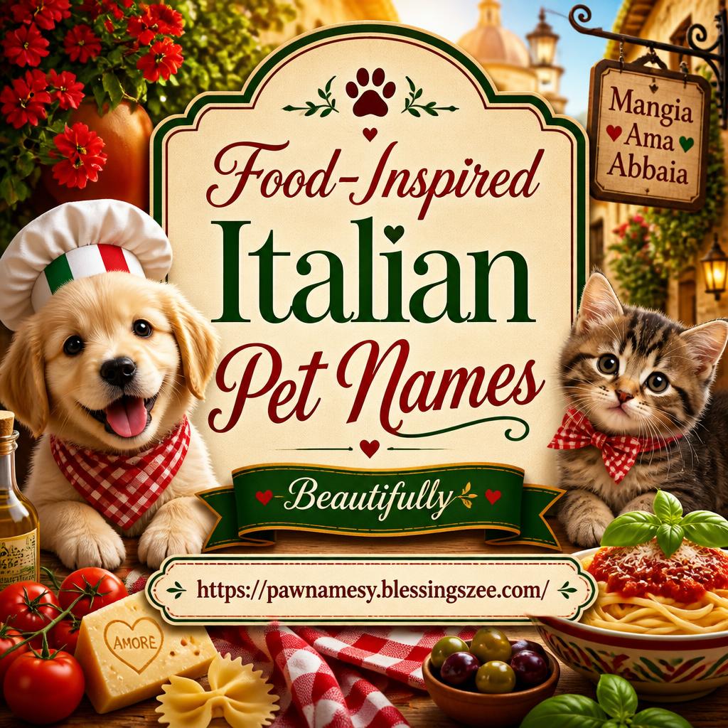 Food-Inspired Italian Pet Names
