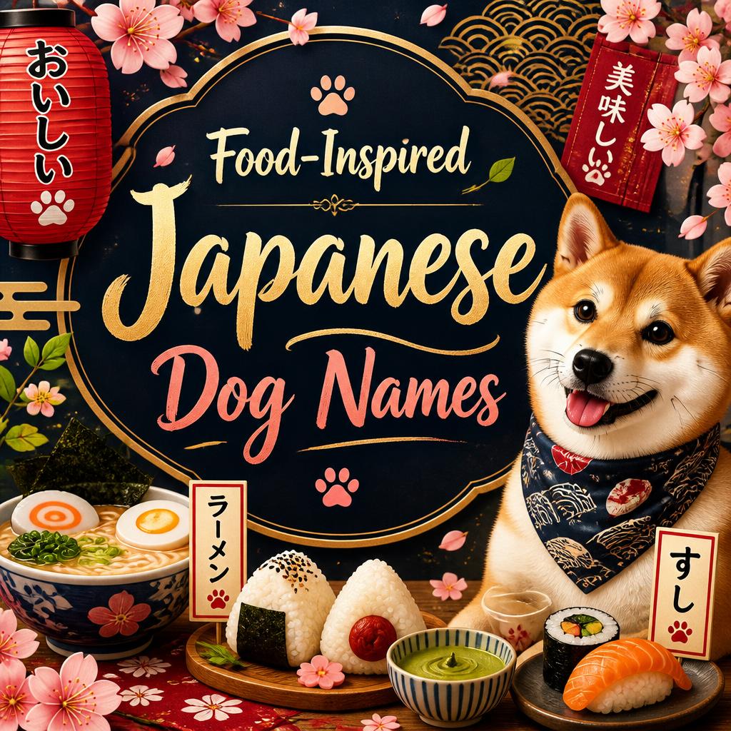 Food-Inspired Japanese Dog Names