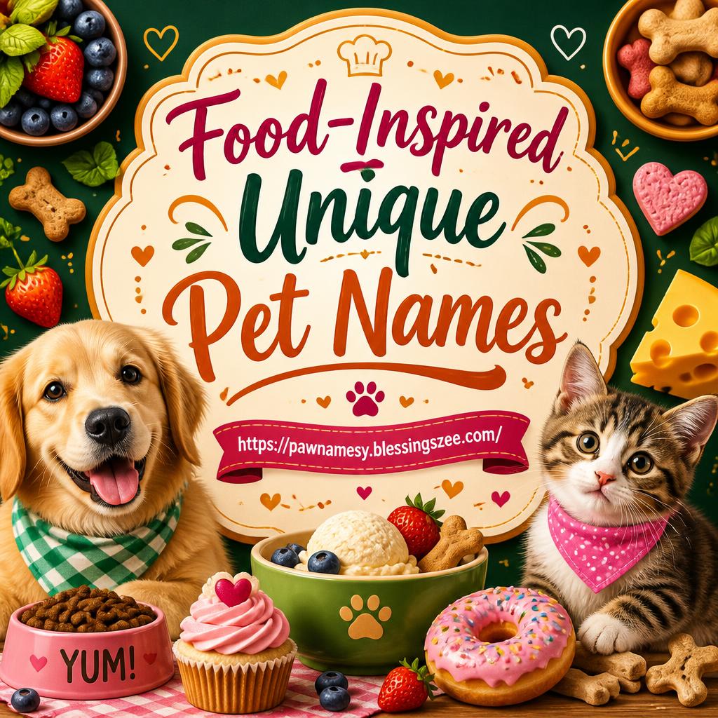 Food-Inspired Unique Pet Names