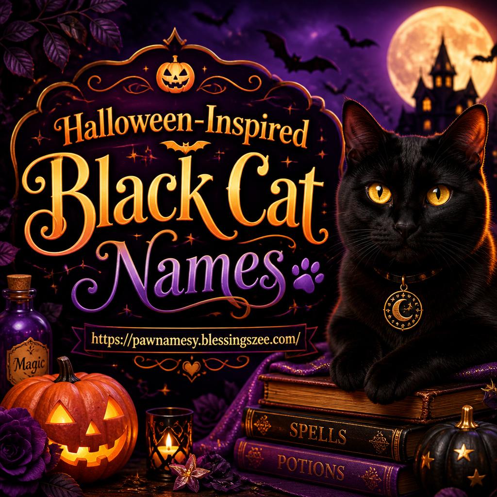 Halloween-Inspired Black Cat Names 