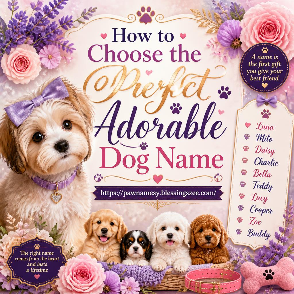 How to Choose the Perfect Adorable Dog Name