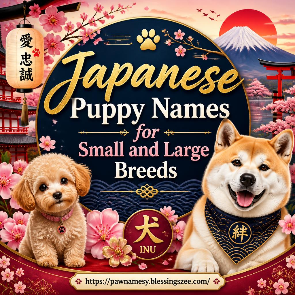 Japanese Puppy Names for Small and Large Breeds