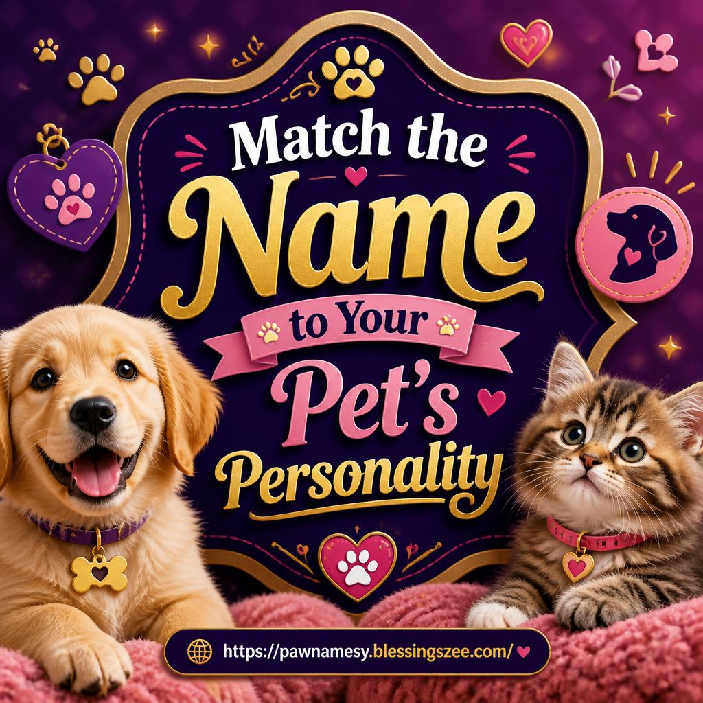 Match the Name to Your Pet's Personality