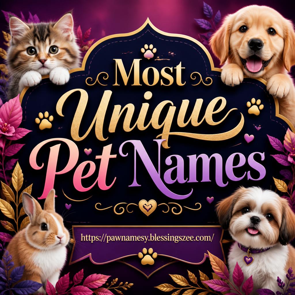 Most Unique Pet Names