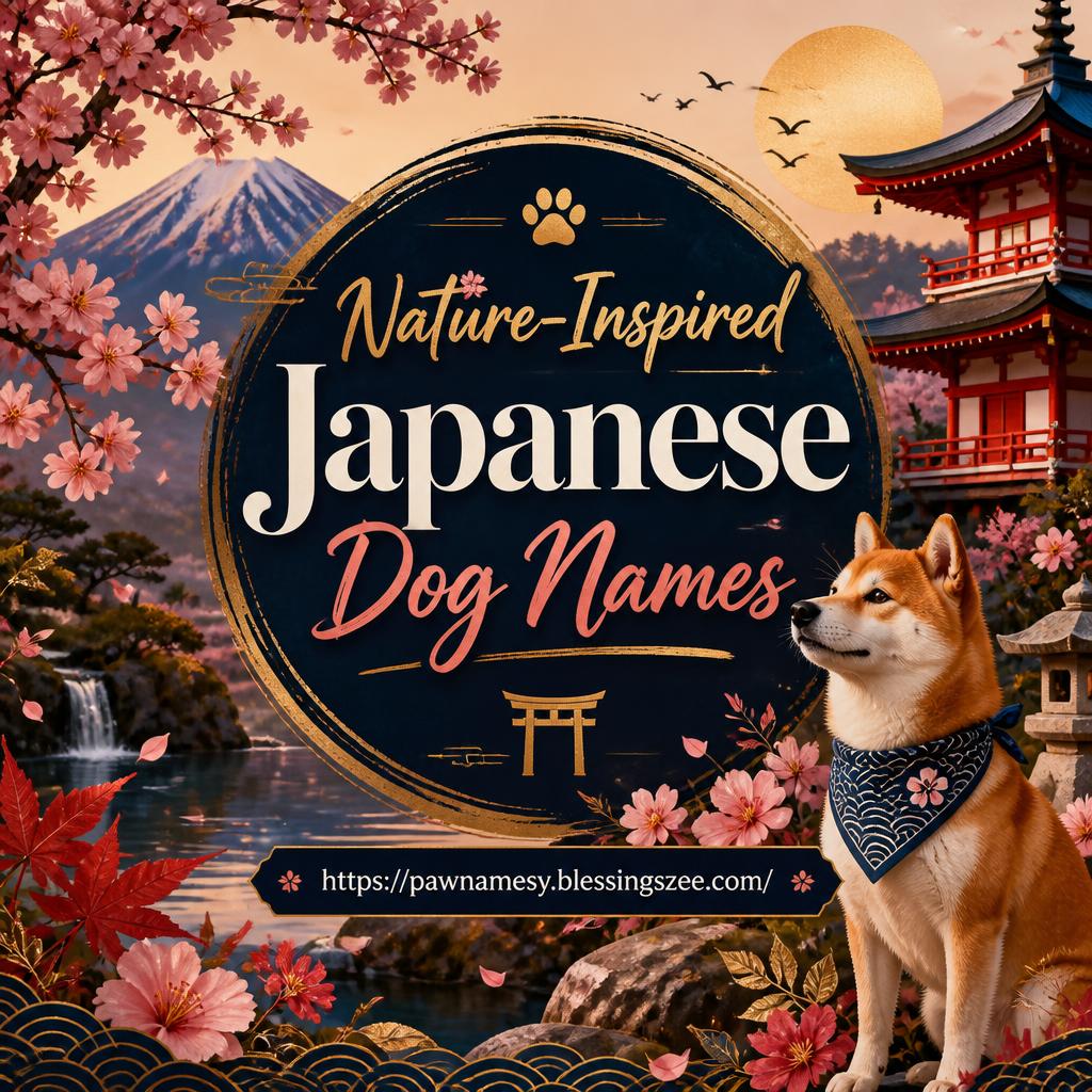 Nature-Inspired Japanese Dog Names