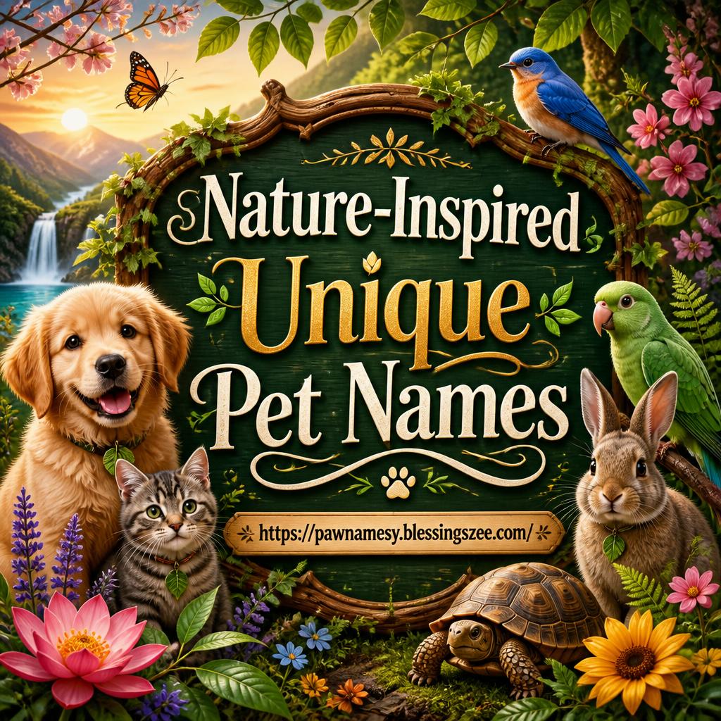Nature-Inspired Unique Pet Names