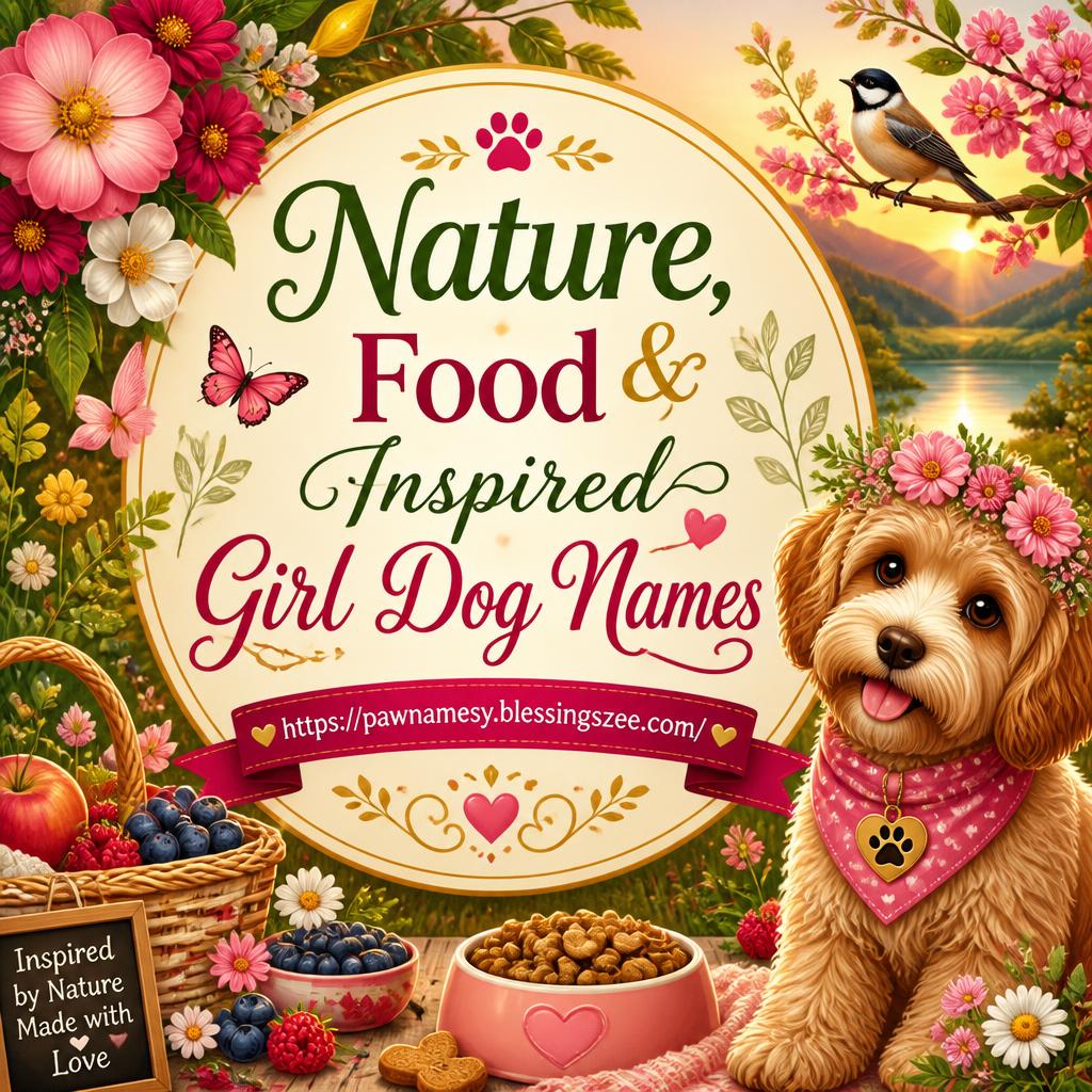 Nature, Food & Inspired Girl Dog Names