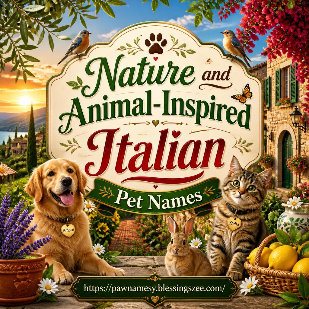 Nature and Animal-Inspired Italian Pet Names