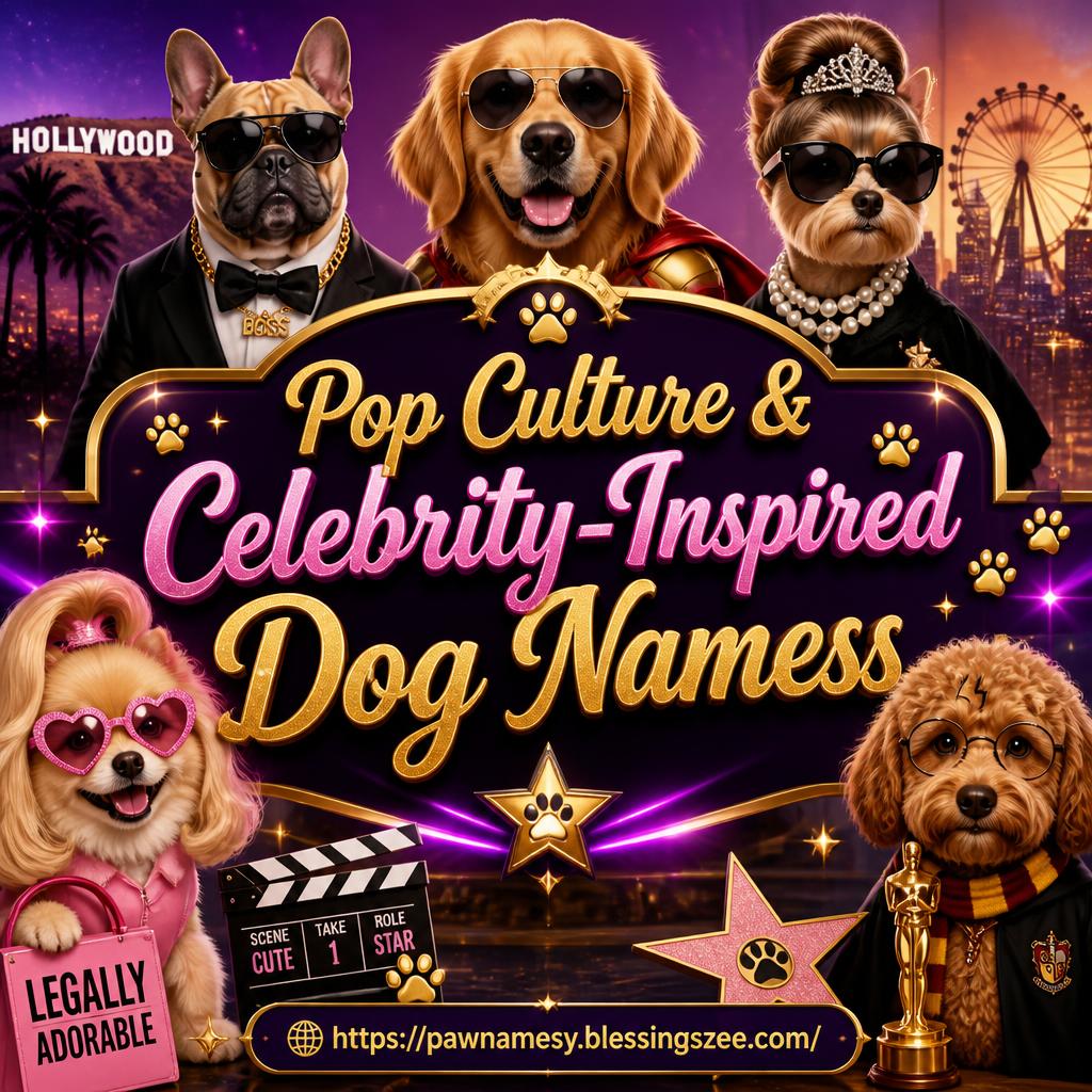 Pop Culture & Celebrity-Inspired Dog Names