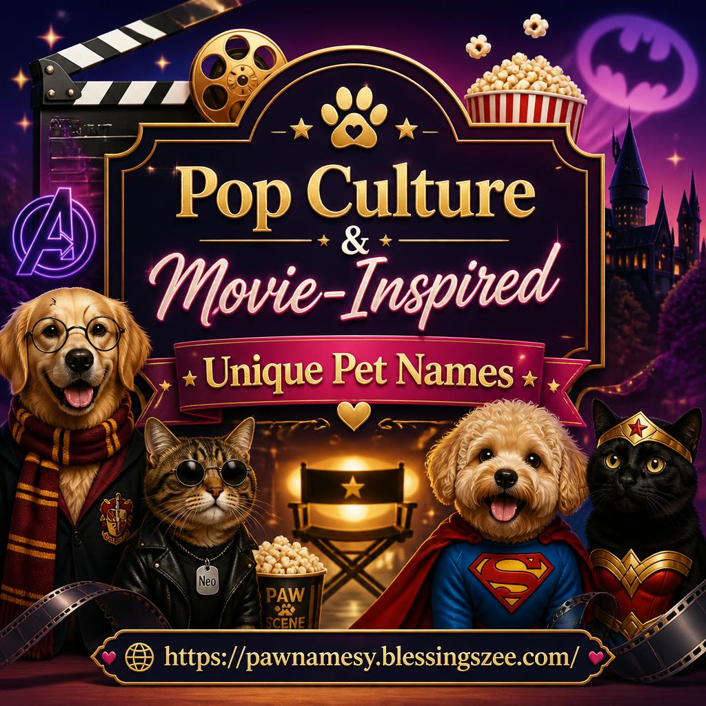 Pop Culture & Movie-Inspired Unique Pet Names