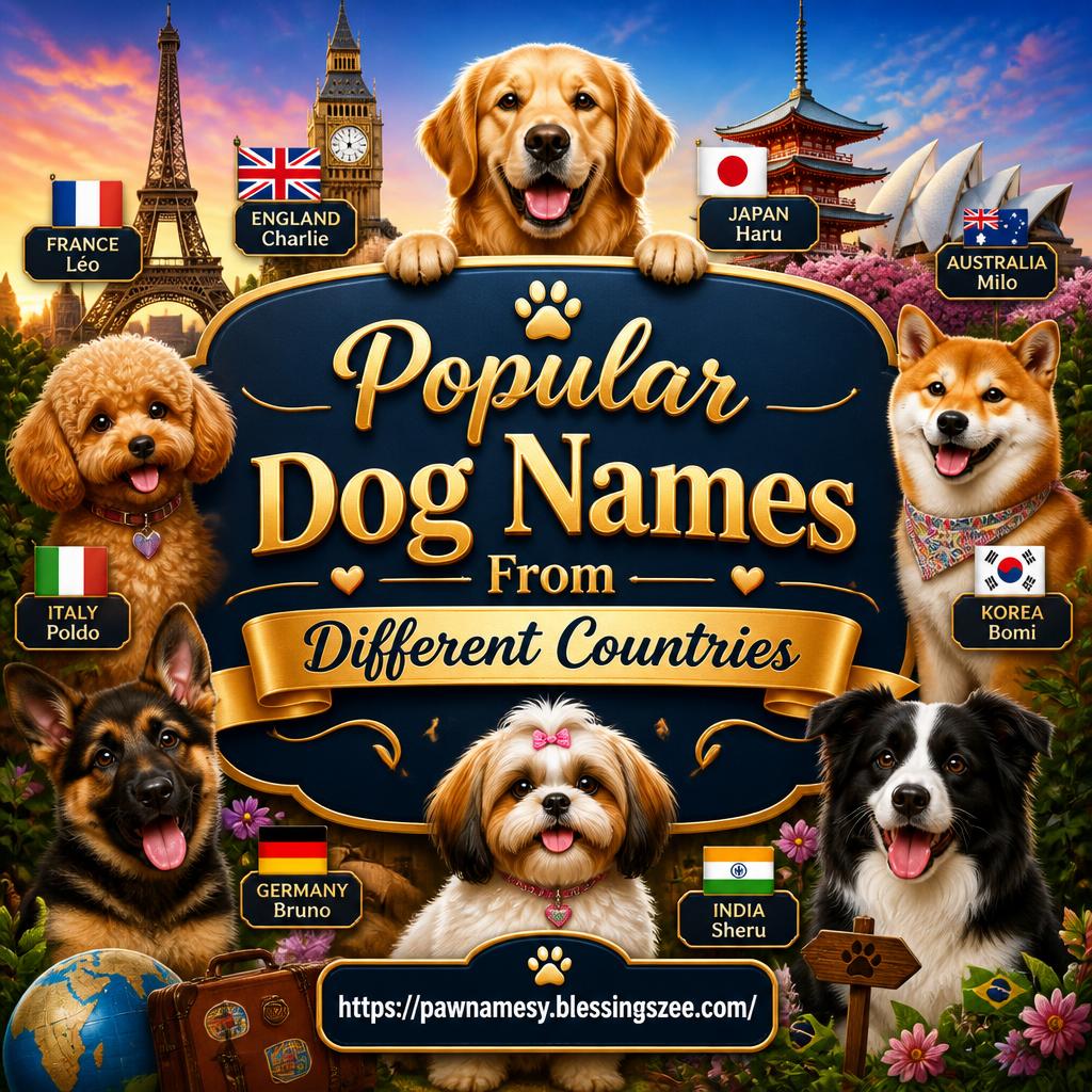 Popular Dog Names From Different Countries