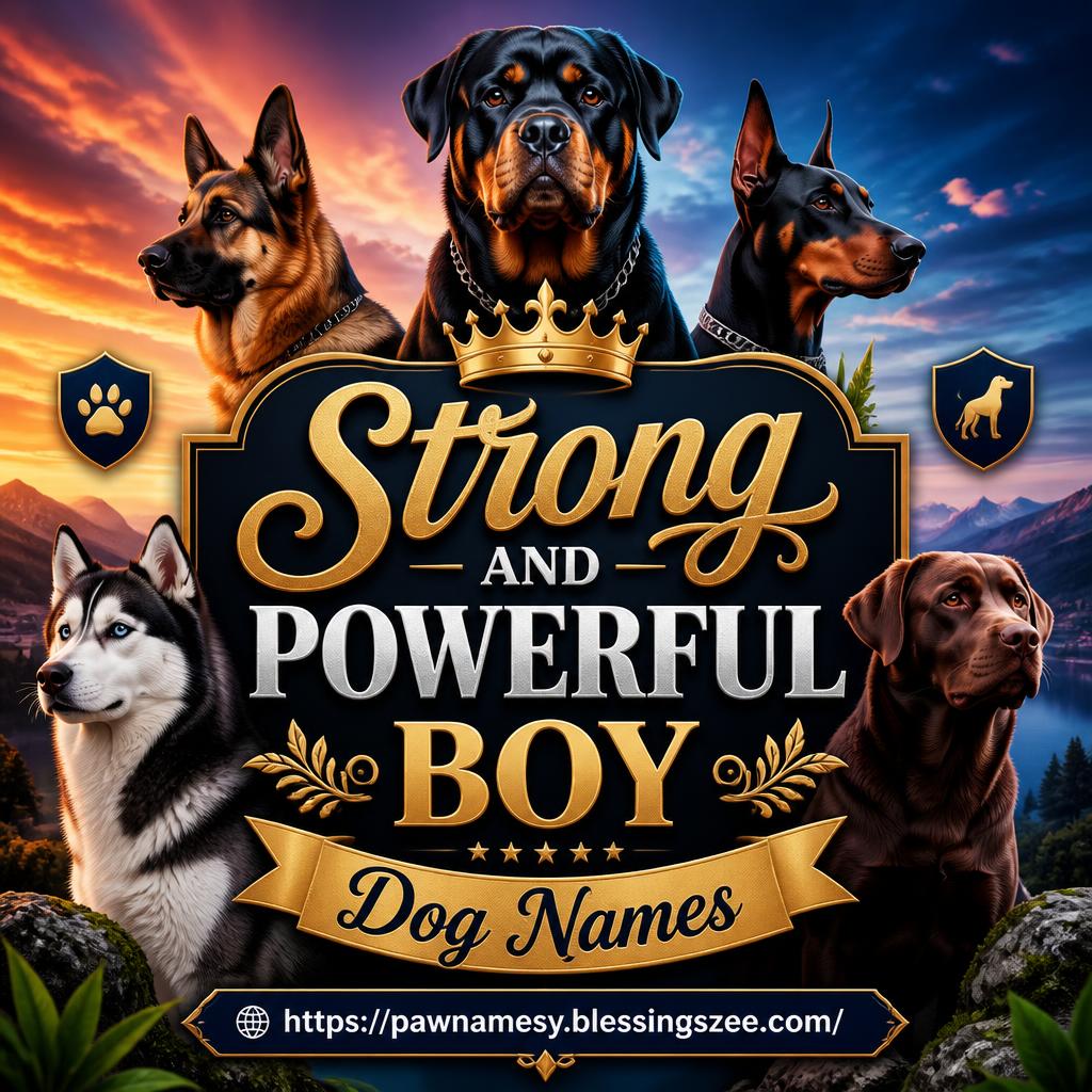 Strong and Powerful Boy Dog Names