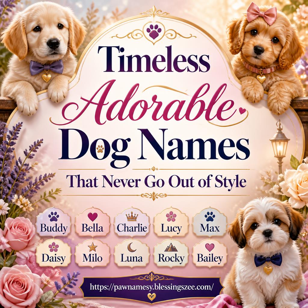 Timeless Adorable Dog Names That Never Go Out of Style
