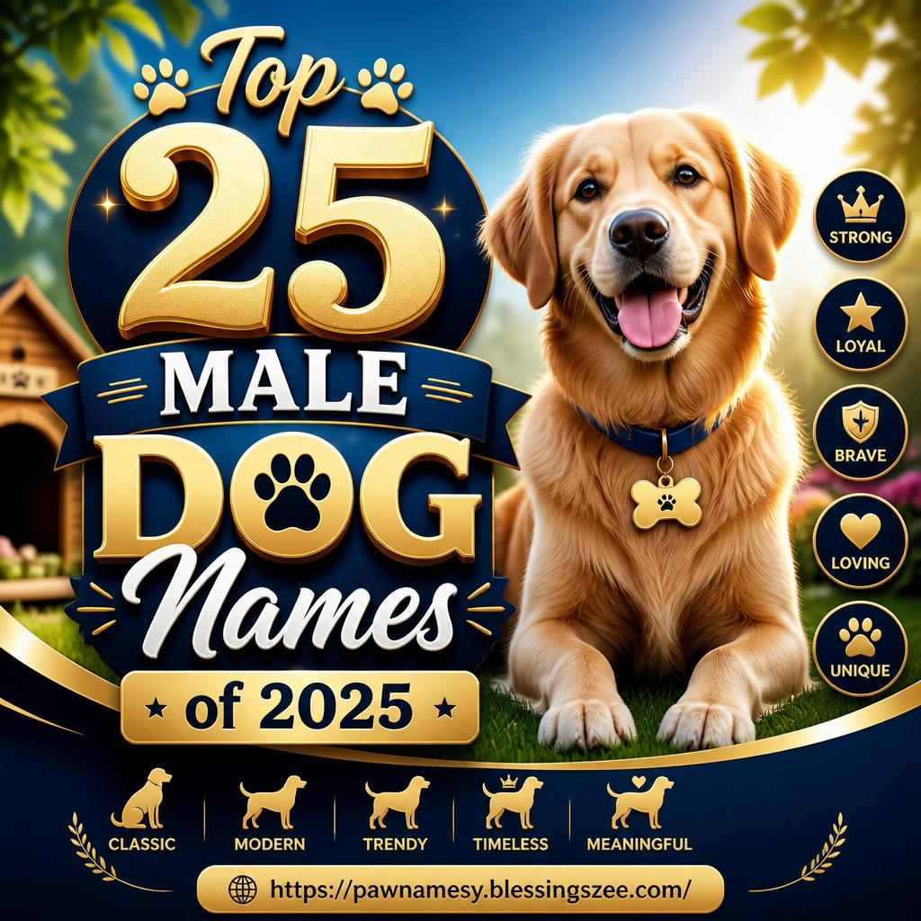 Top 25 Male Dog Names of 2025