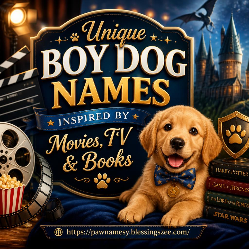 Unique Boy Dog Names Inspired by Movies, TV & Books