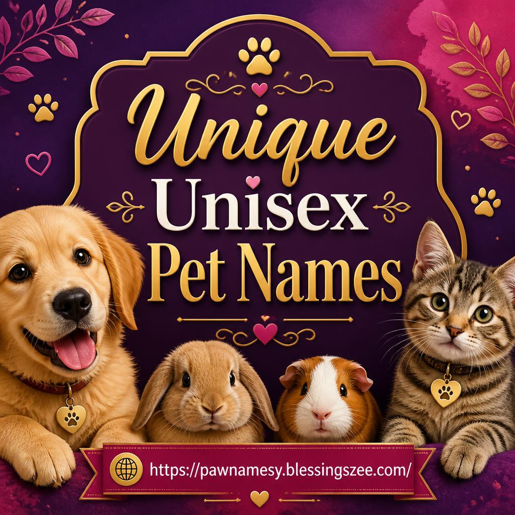 Unique Unisex Pet Names